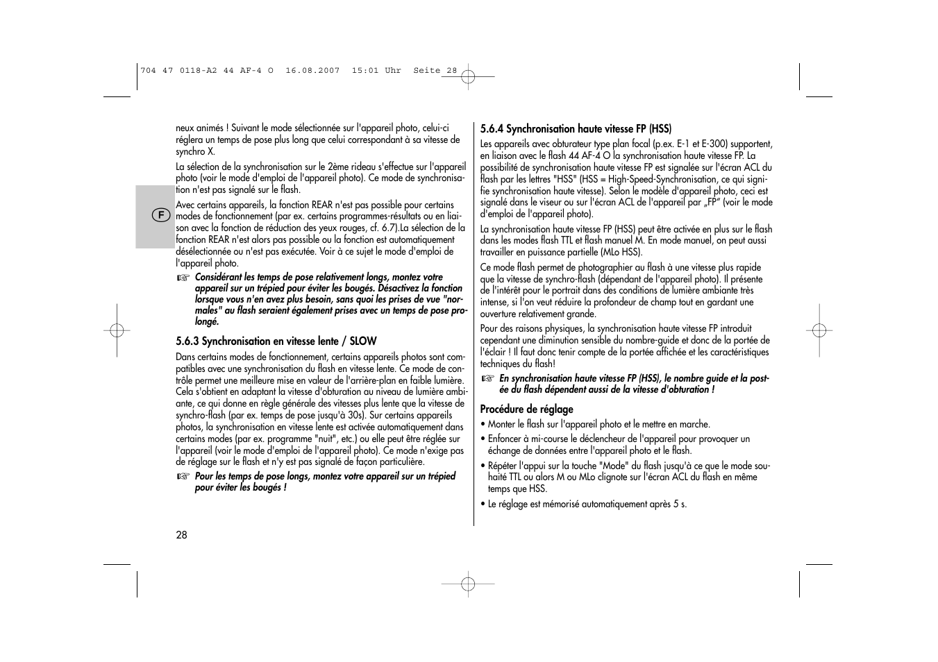 Metz MECABLITZ 44 AF-4 Olympus User Manual | Page 28 / 108
