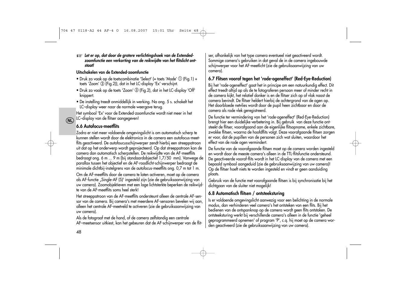 Metz MECABLITZ 44 AF-4 Olympus User Manual | Page 48 / 108