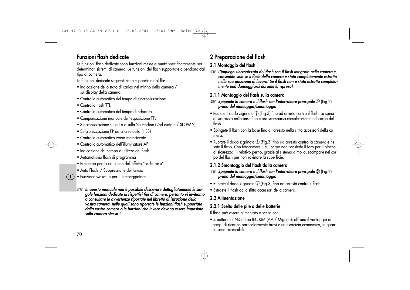 Metz MECABLITZ 44 AF-4 Olympus User Manual | Page 70 / 108