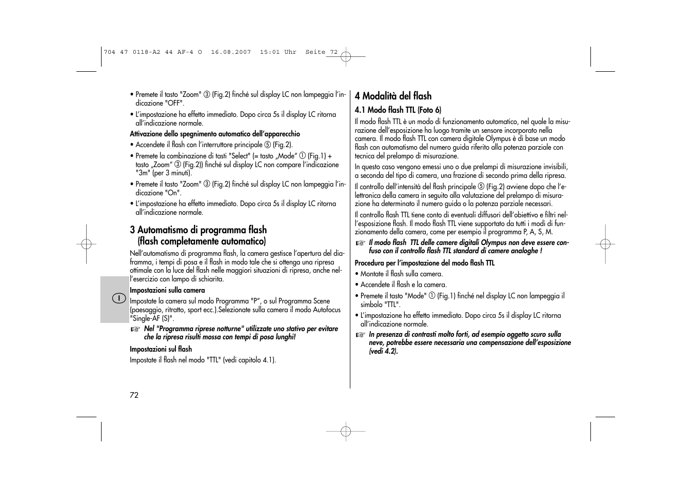Metz MECABLITZ 44 AF-4 Olympus User Manual | Page 72 / 108