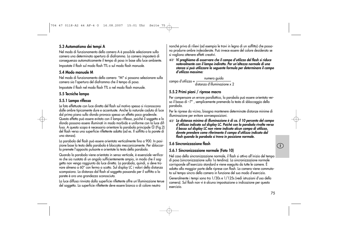 Metz MECABLITZ 44 AF-4 Olympus User Manual | Page 75 / 108