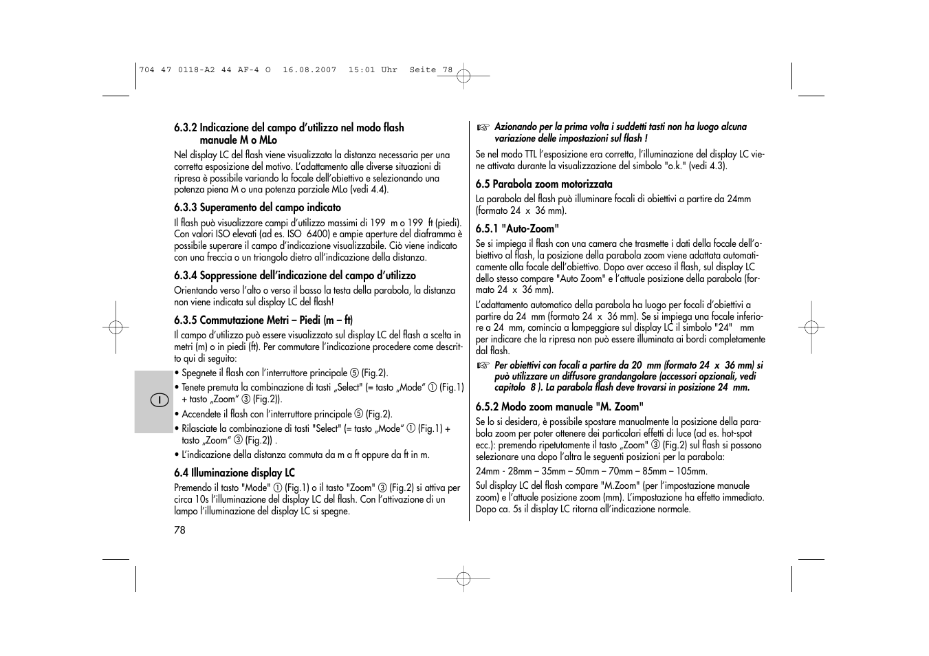 Metz MECABLITZ 44 AF-4 Olympus User Manual | Page 78 / 108