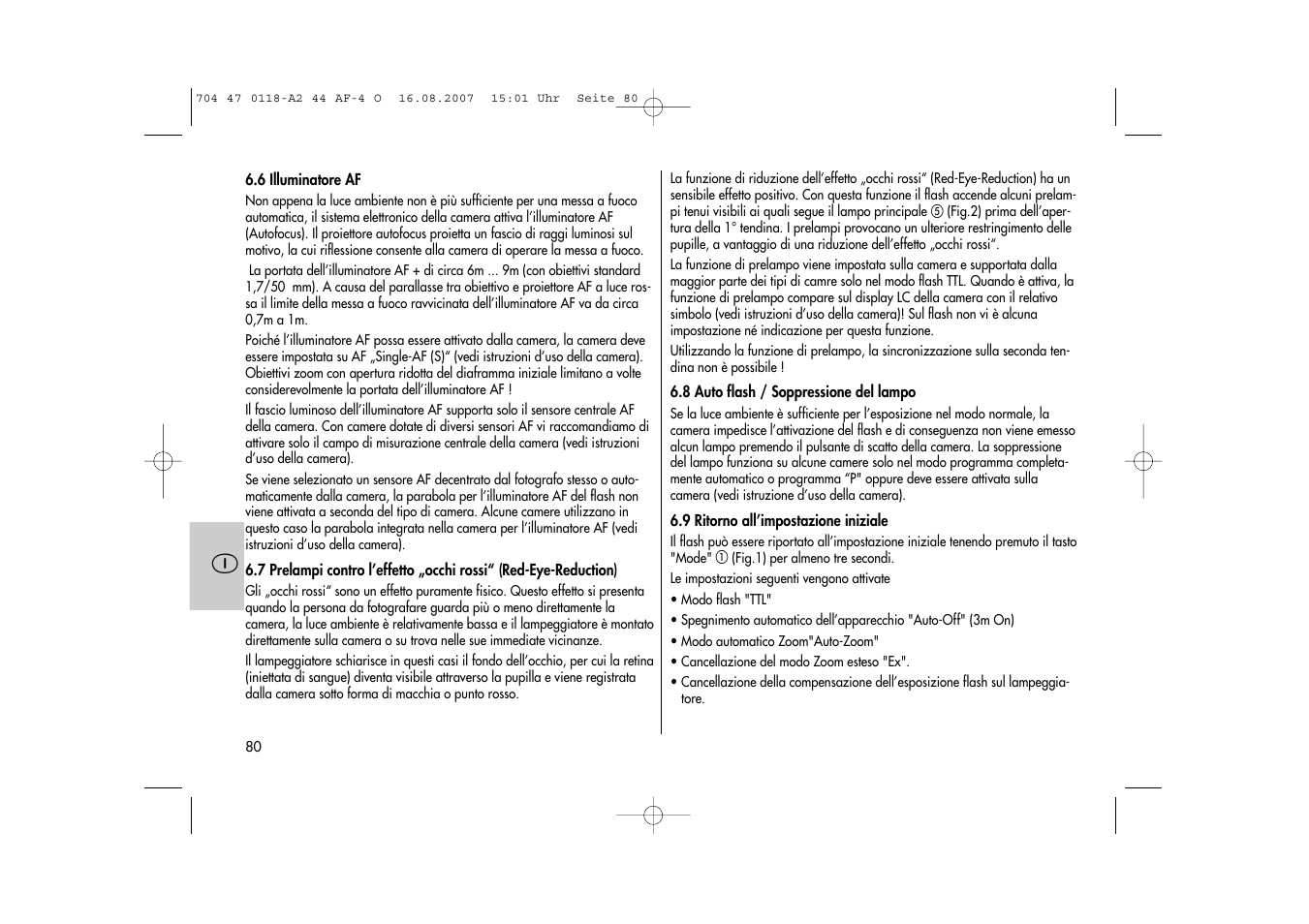Metz MECABLITZ 44 AF-4 Olympus User Manual | Page 80 / 108