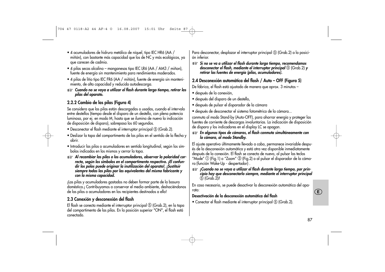 Metz MECABLITZ 44 AF-4 Olympus User Manual | Page 87 / 108
