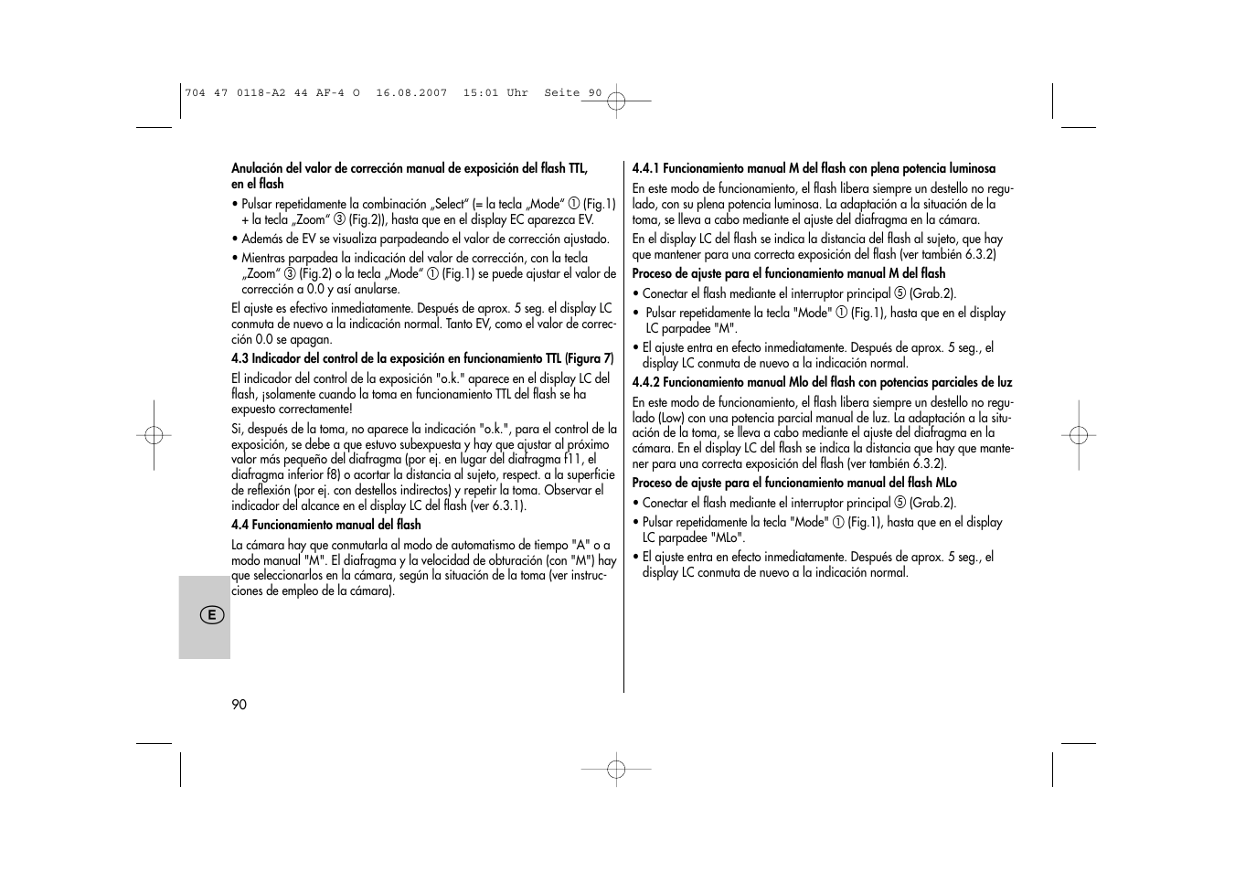 Metz MECABLITZ 44 AF-4 Olympus User Manual | Page 90 / 108