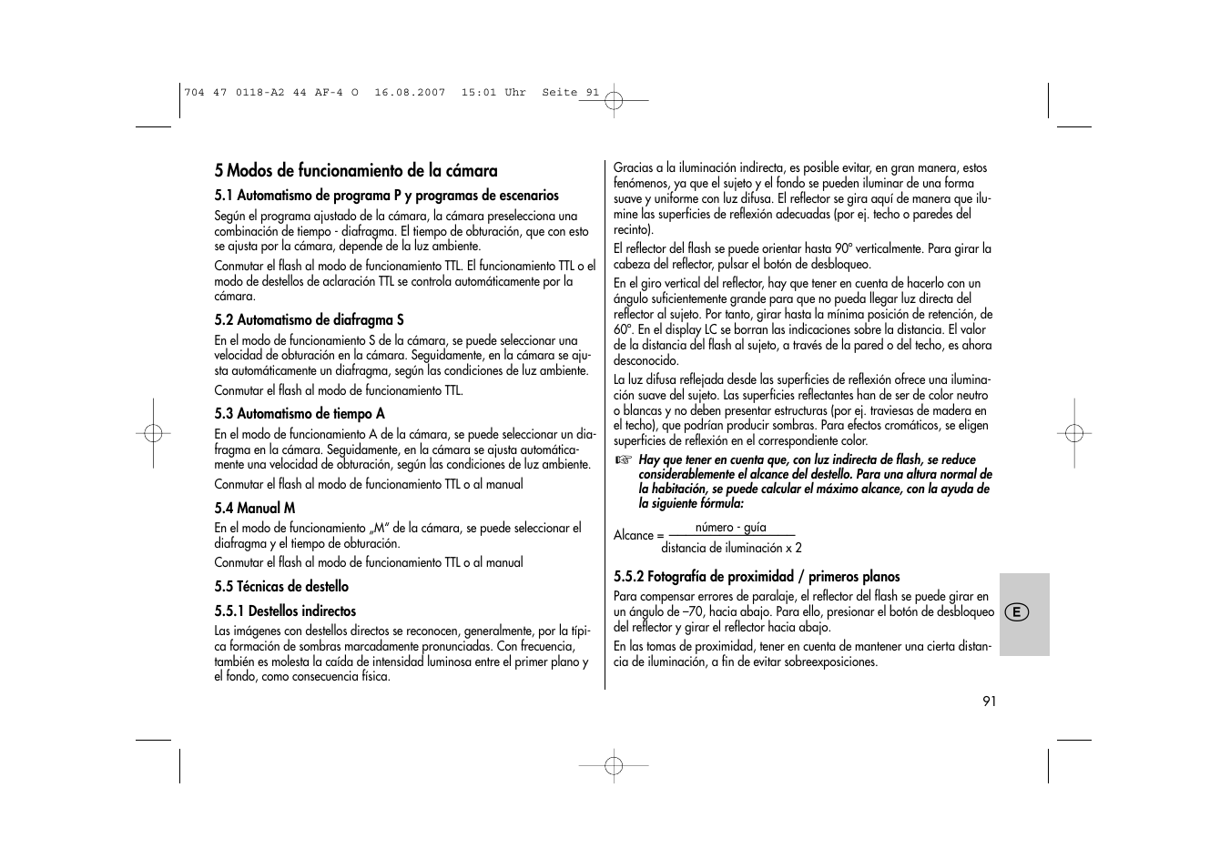 Metz MECABLITZ 44 AF-4 Olympus User Manual | Page 91 / 108