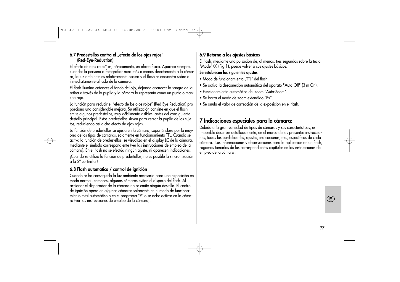 Metz MECABLITZ 44 AF-4 Olympus User Manual | Page 97 / 108