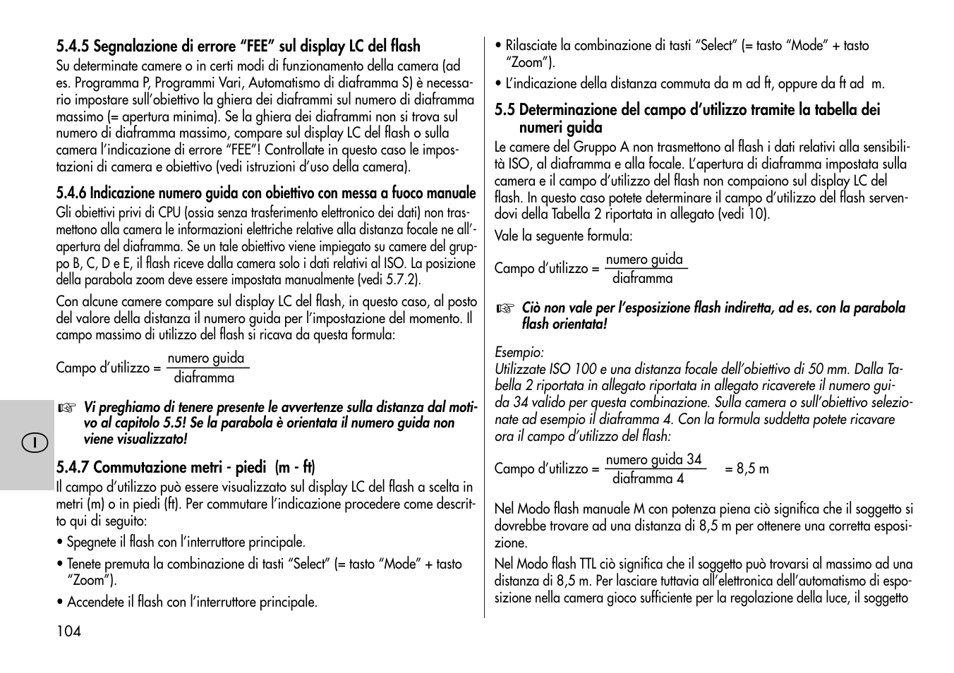 Metz MECABLITZ 44 AF-4 /4i Nikon User Manual | Page 104 / 142