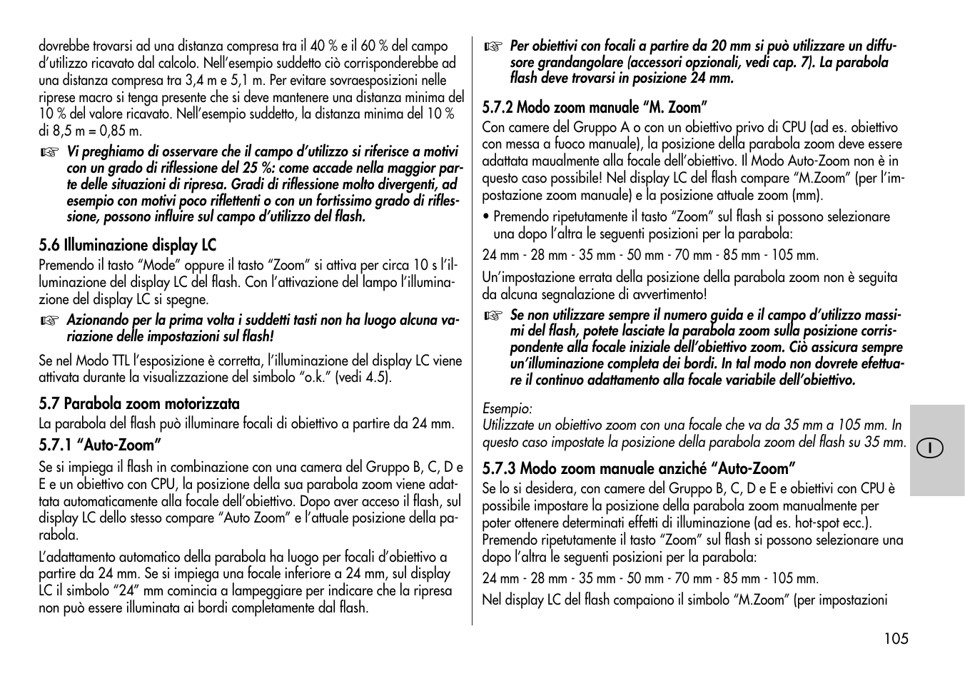 Metz MECABLITZ 44 AF-4 /4i Nikon User Manual | Page 105 / 142