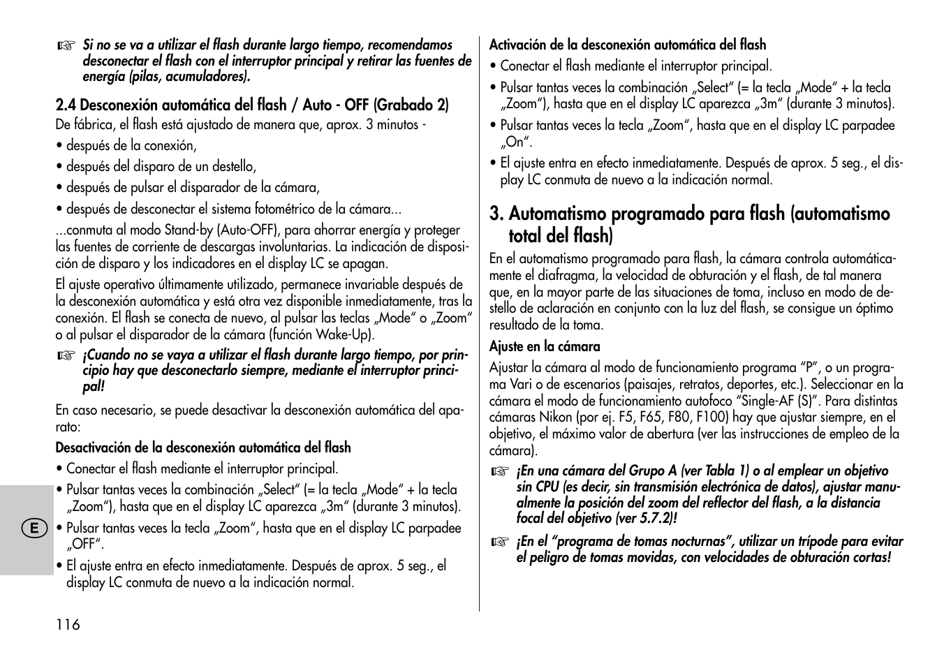 Metz MECABLITZ 44 AF-4 /4i Nikon User Manual | Page 116 / 142