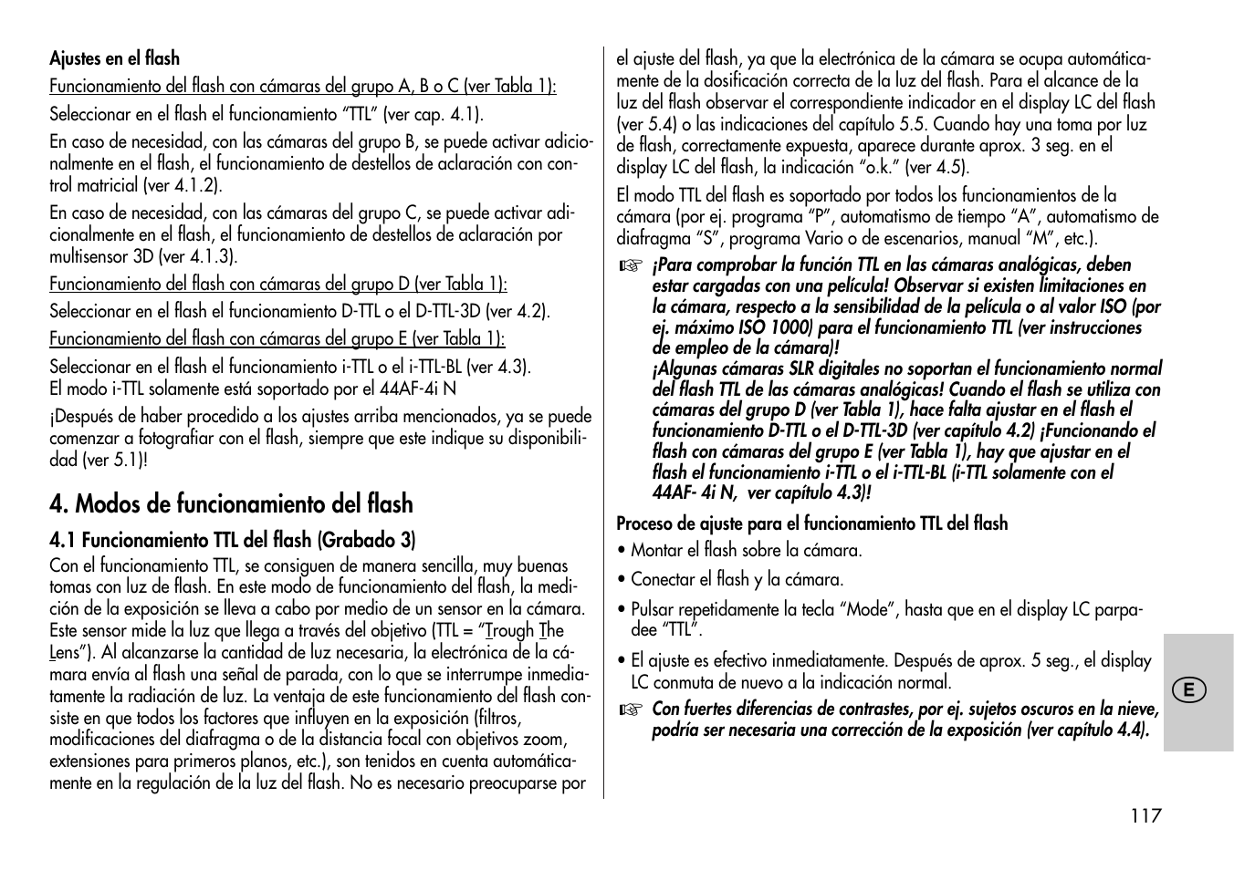 Metz MECABLITZ 44 AF-4 /4i Nikon User Manual | Page 117 / 142