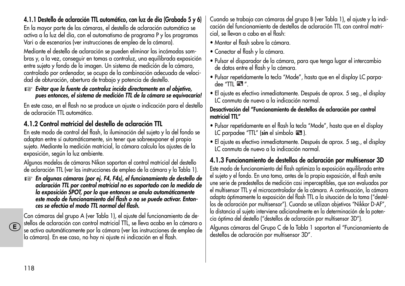 Metz MECABLITZ 44 AF-4 /4i Nikon User Manual | Page 118 / 142