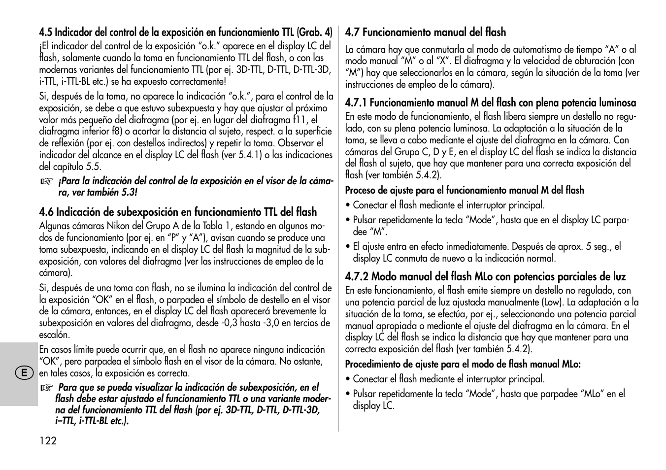 Metz MECABLITZ 44 AF-4 /4i Nikon User Manual | Page 122 / 142