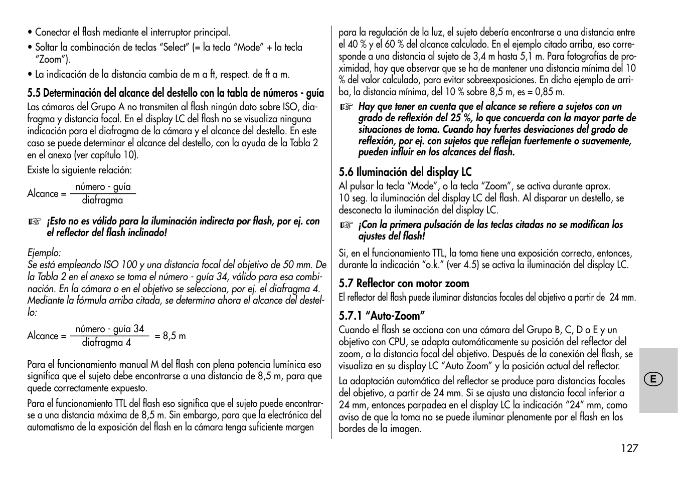 Metz MECABLITZ 44 AF-4 /4i Nikon User Manual | Page 127 / 142