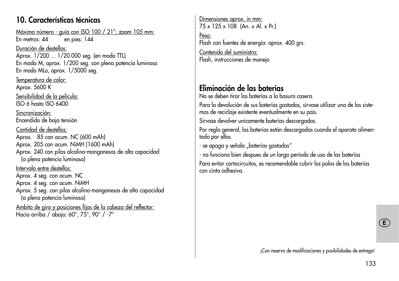 Metz MECABLITZ 44 AF-4 /4i Nikon User Manual | Page 133 / 142