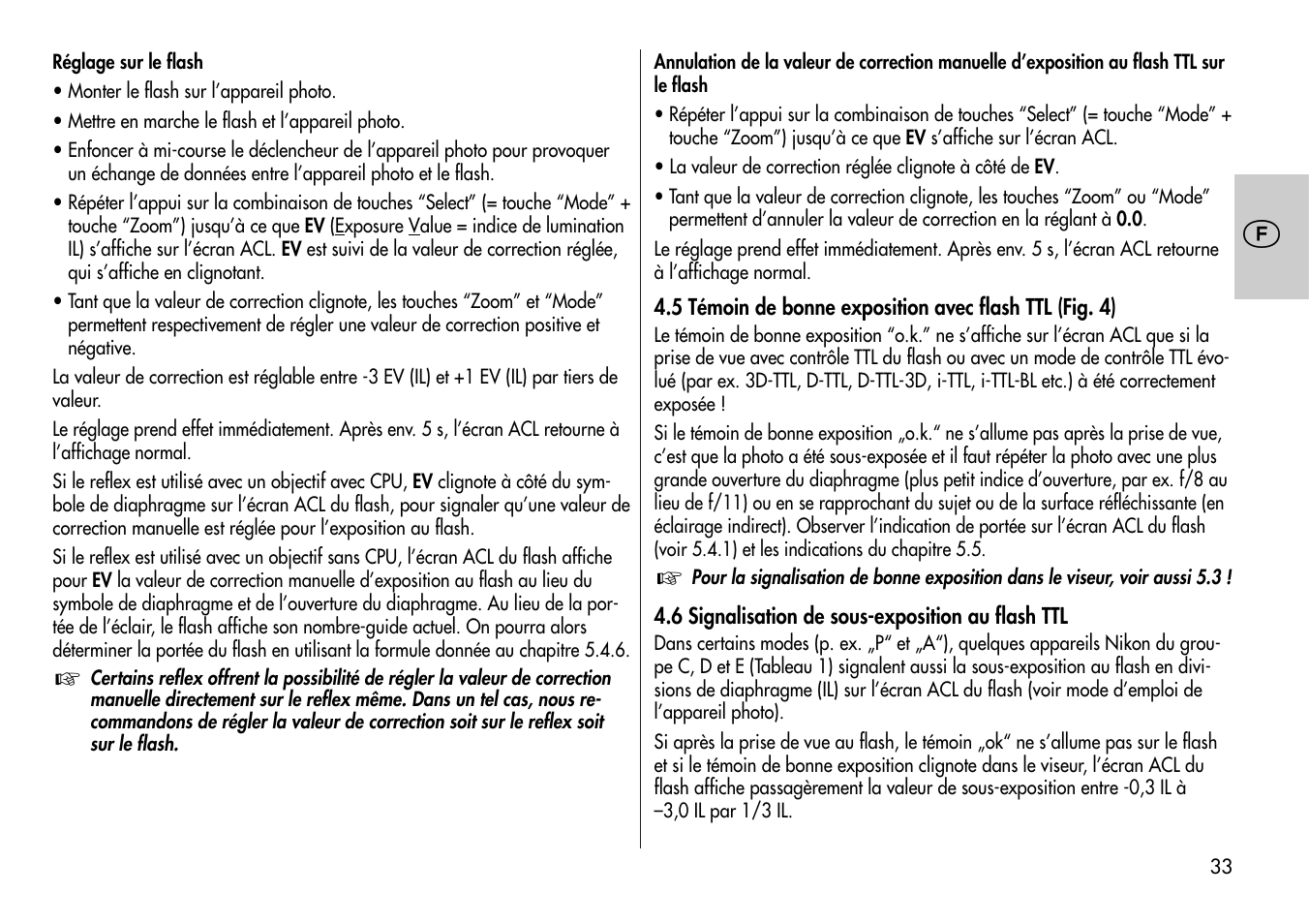 Metz MECABLITZ 44 AF-4 /4i Nikon User Manual | Page 33 / 142