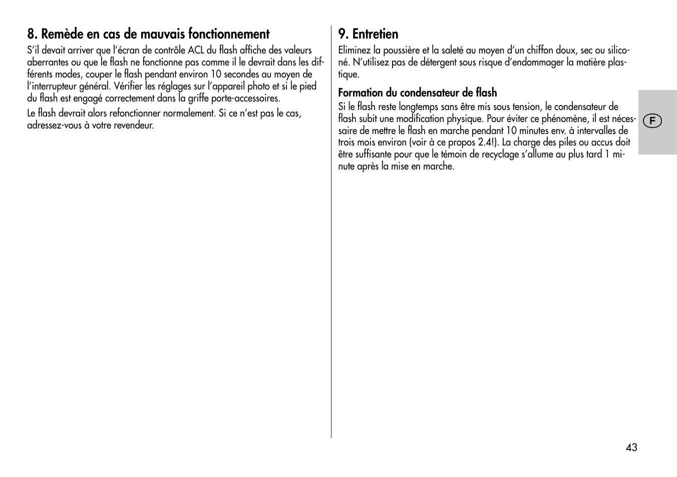 Metz MECABLITZ 44 AF-4 /4i Nikon User Manual | Page 43 / 142