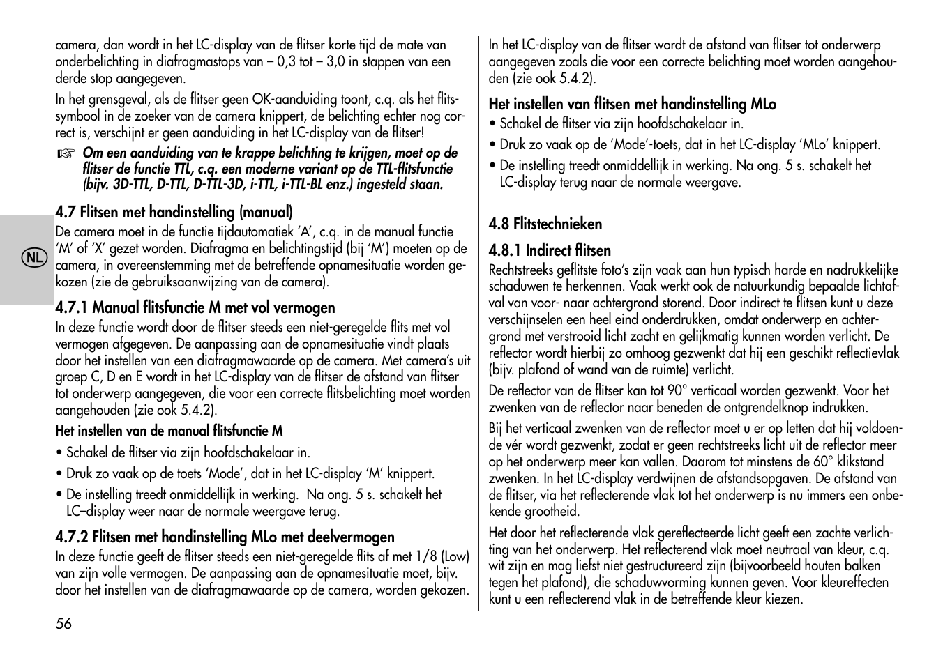 Metz MECABLITZ 44 AF-4 /4i Nikon User Manual | Page 56 / 142