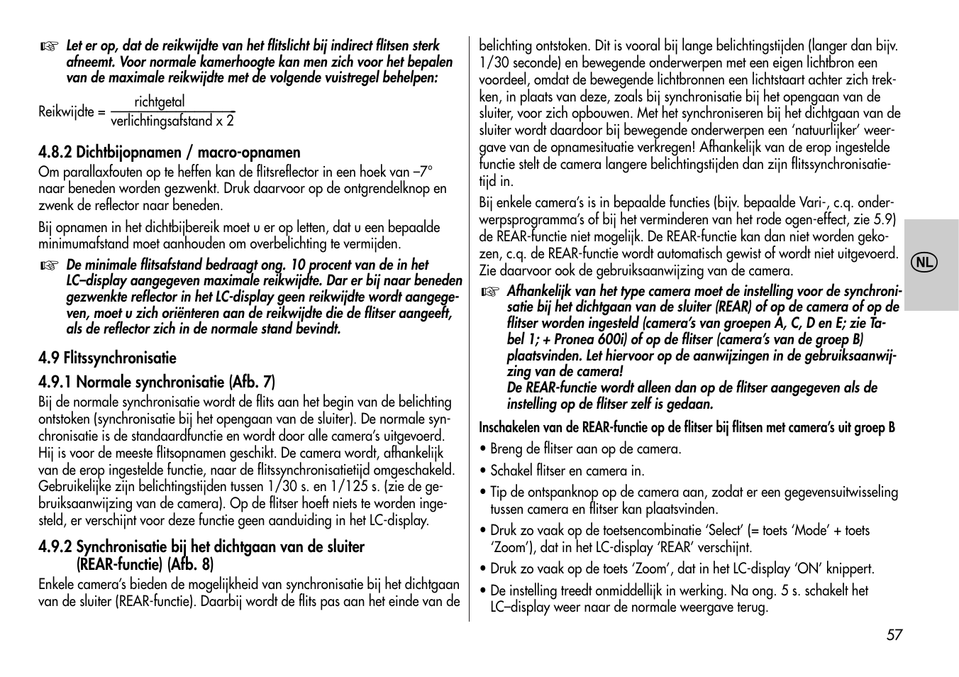 Metz MECABLITZ 44 AF-4 /4i Nikon User Manual | Page 57 / 142