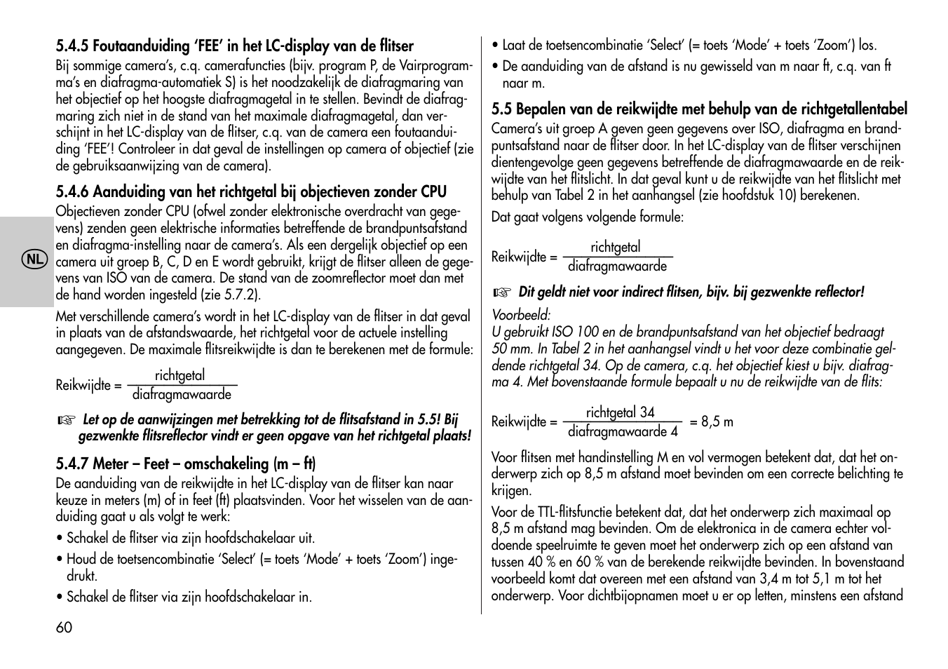 Metz MECABLITZ 44 AF-4 /4i Nikon User Manual | Page 60 / 142