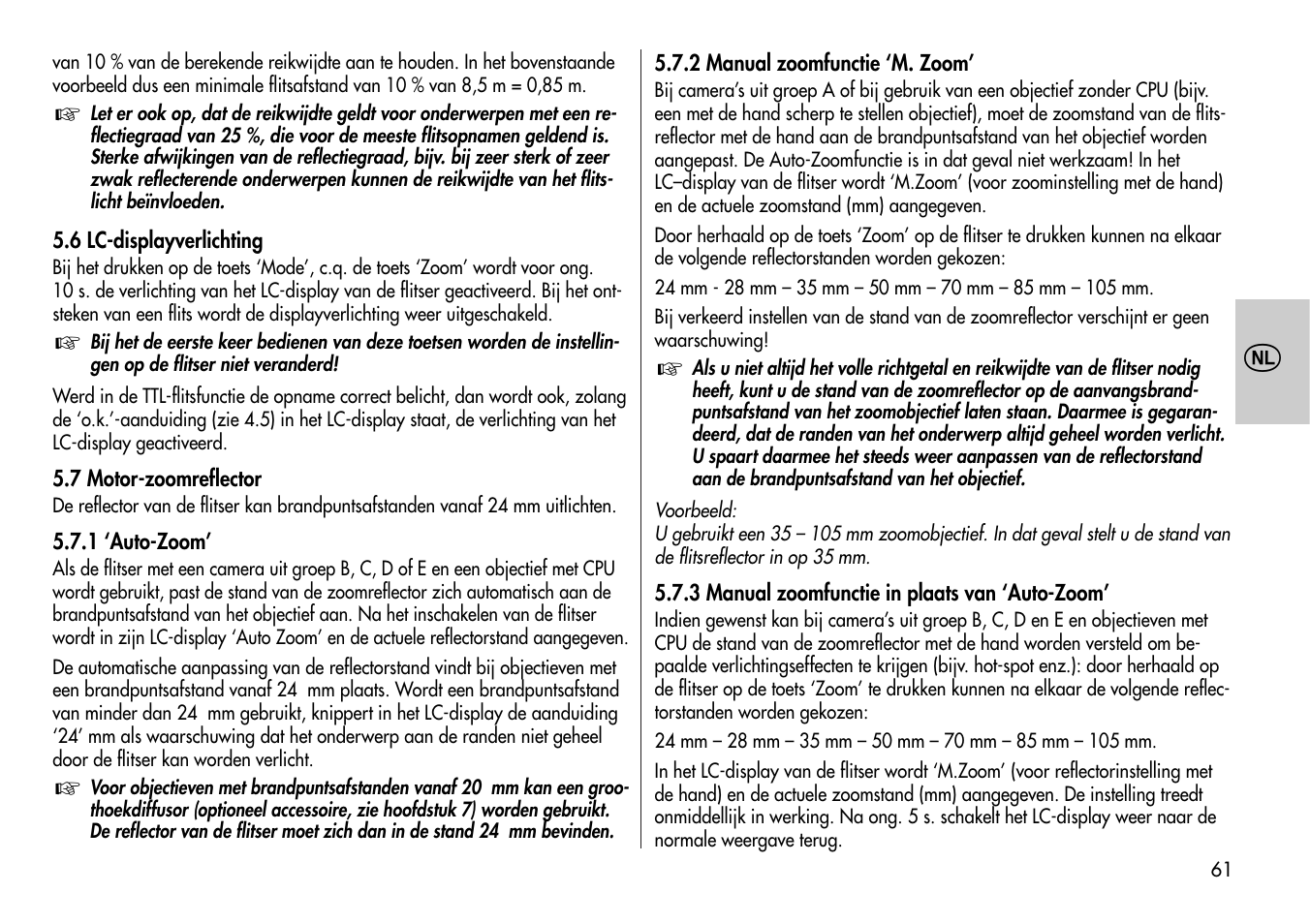 Metz MECABLITZ 44 AF-4 /4i Nikon User Manual | Page 61 / 142