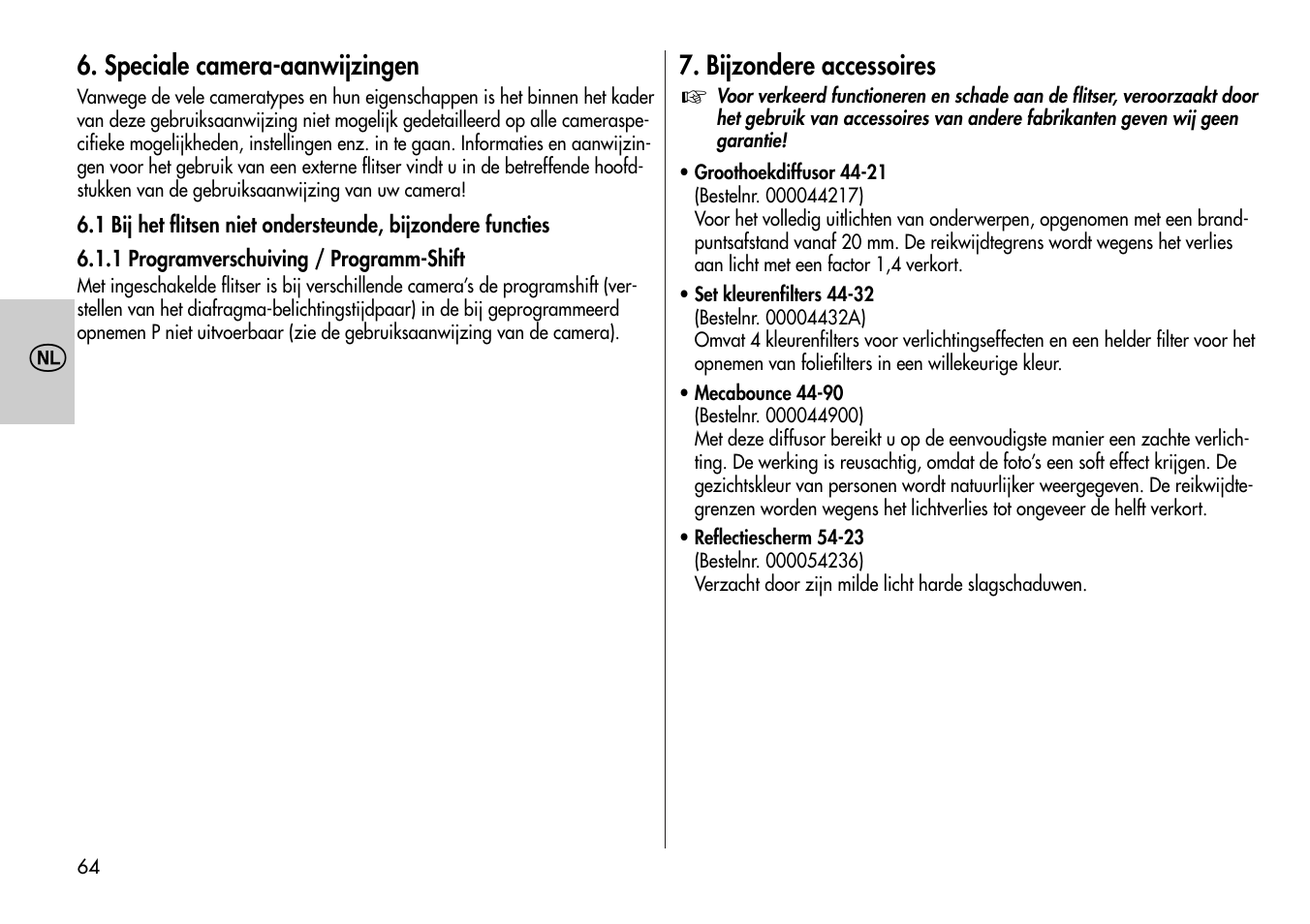 Metz MECABLITZ 44 AF-4 /4i Nikon User Manual | Page 64 / 142