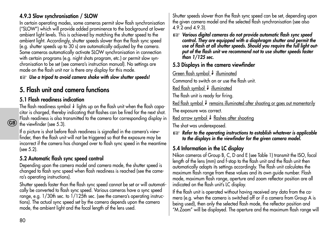 Metz MECABLITZ 44 AF-4 /4i Nikon User Manual | Page 80 / 142