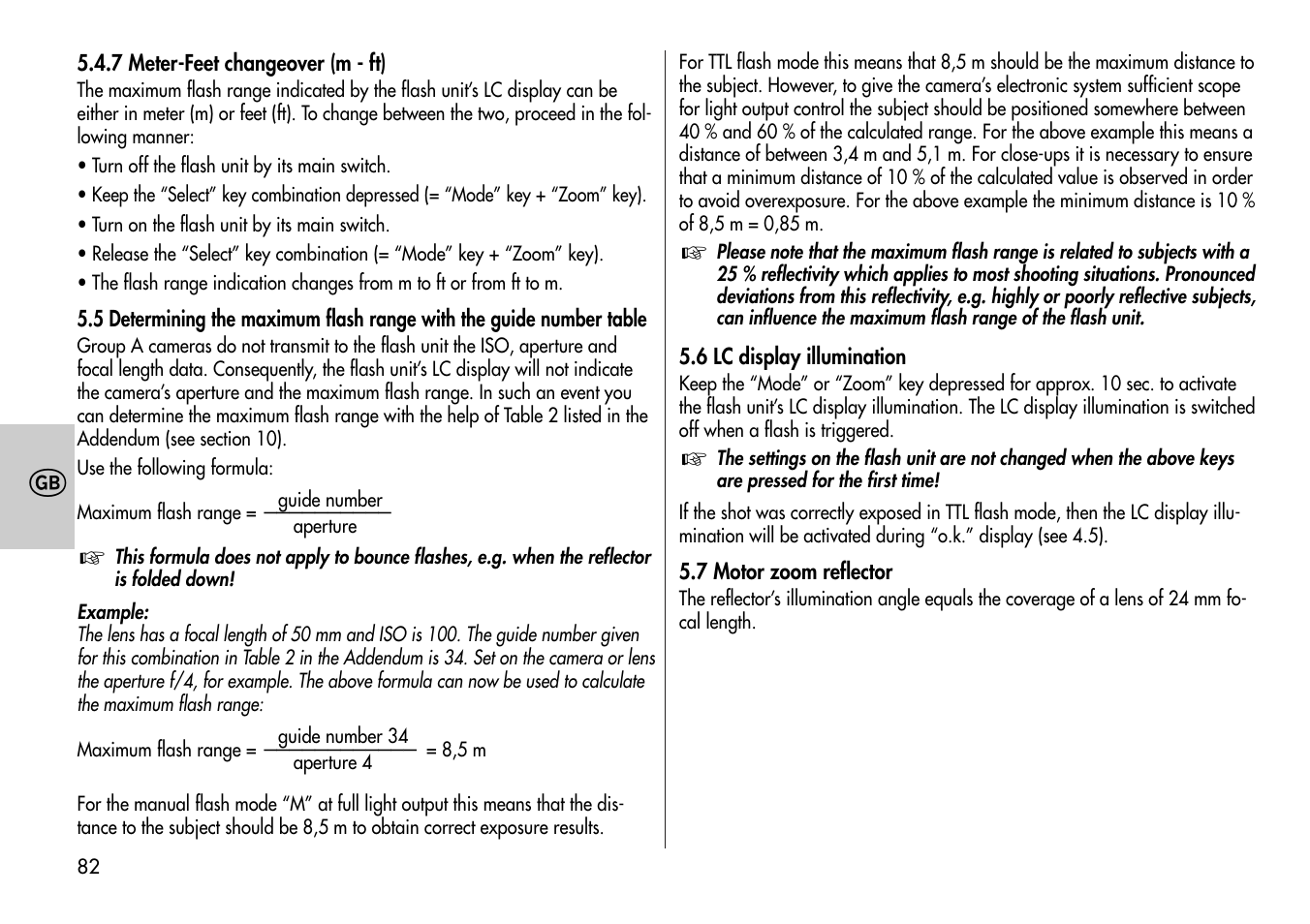 Metz MECABLITZ 44 AF-4 /4i Nikon User Manual | Page 82 / 142