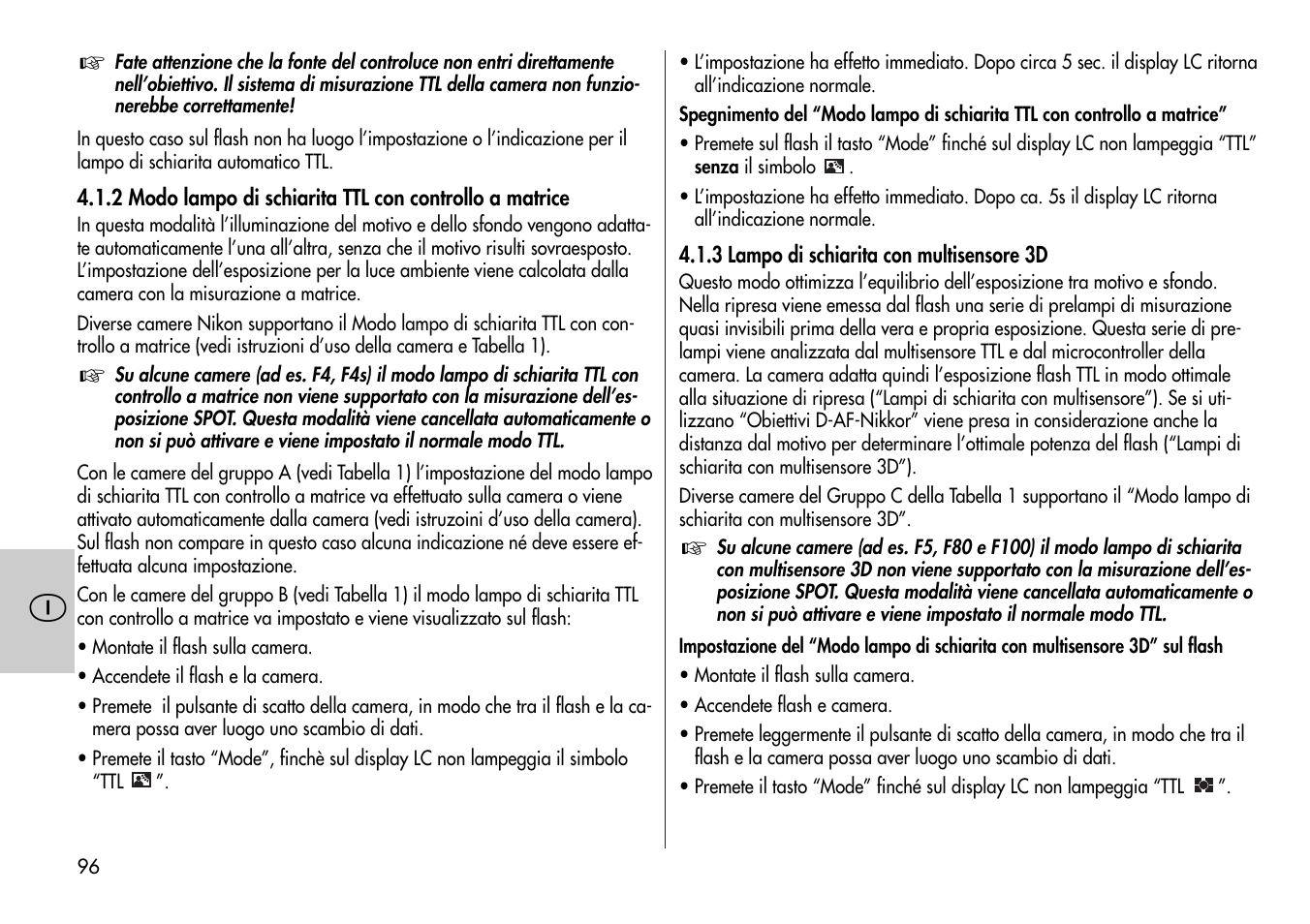 Metz MECABLITZ 44 AF-4 /4i Nikon User Manual | Page 96 / 142