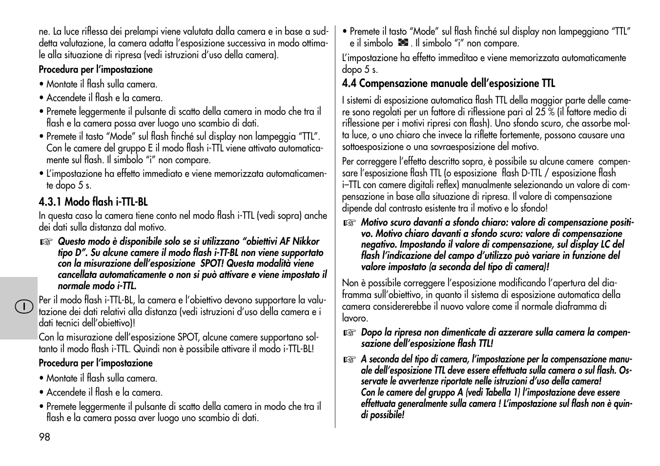 Metz MECABLITZ 44 AF-4 /4i Nikon User Manual | Page 98 / 142