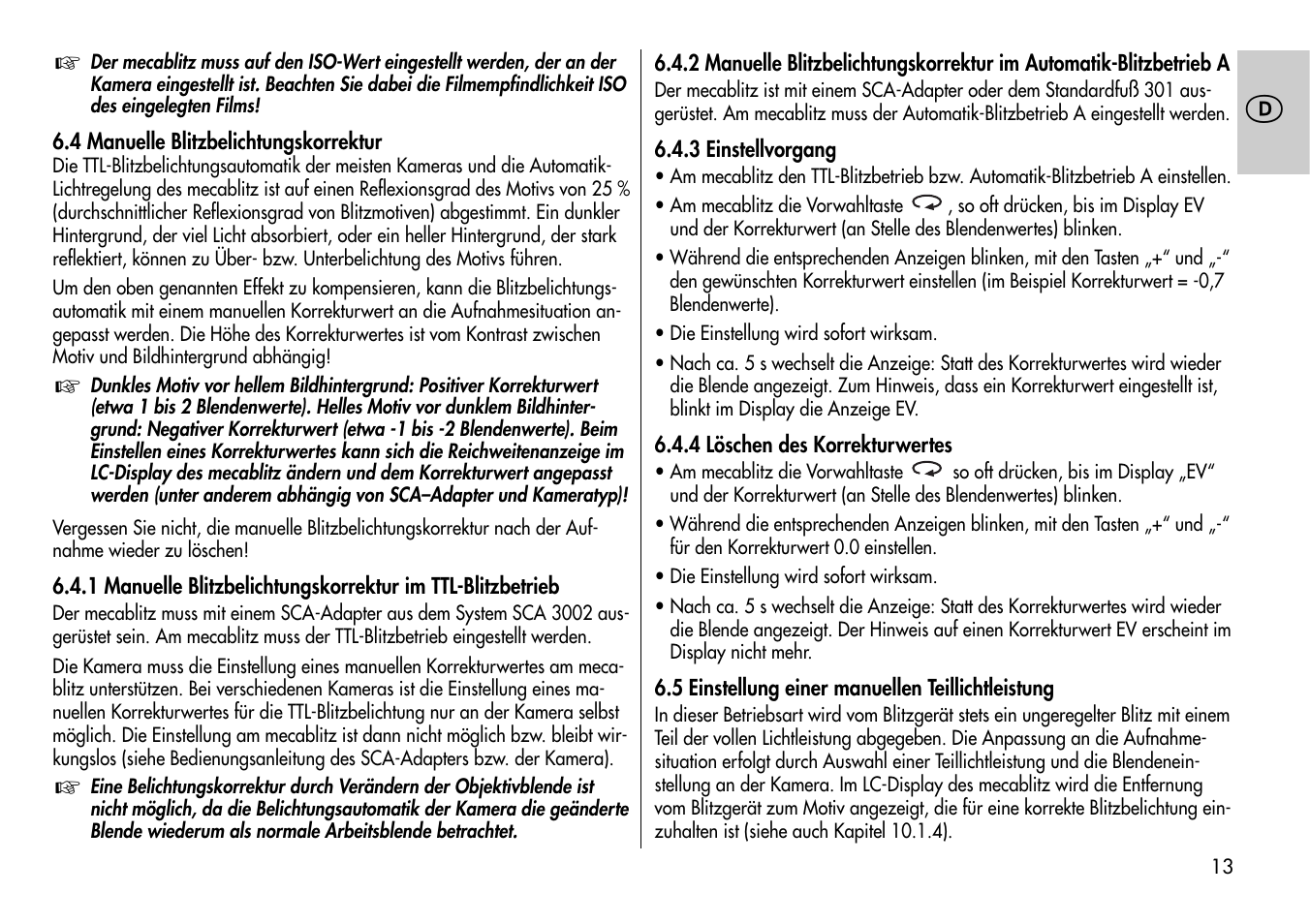 Metz Mecablitz 44 MZ-2 User Manual | Page 13 / 139