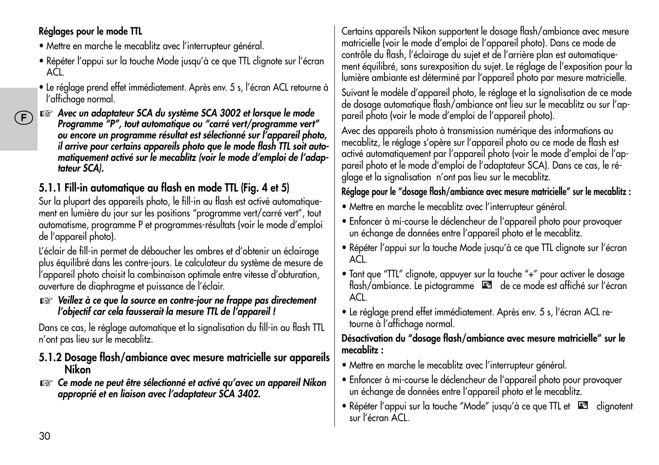 Metz Mecablitz 44 MZ-2 User Manual | Page 30 / 139