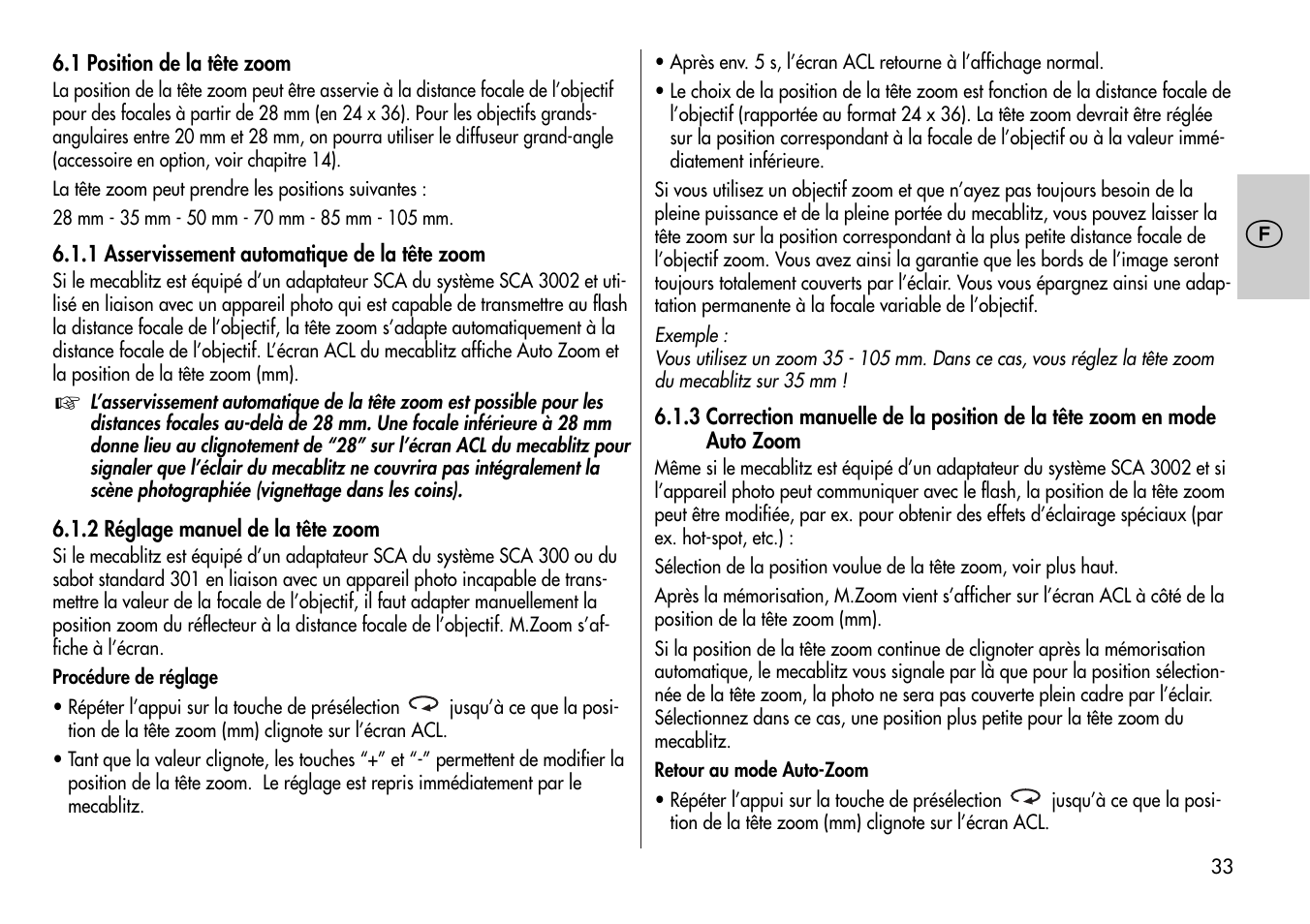 Metz Mecablitz 44 MZ-2 User Manual | Page 33 / 139