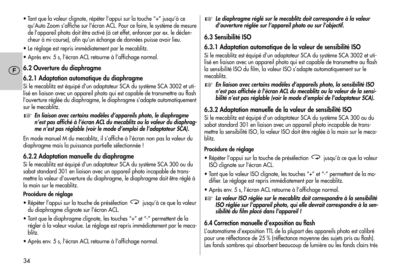 Metz Mecablitz 44 MZ-2 User Manual | Page 34 / 139