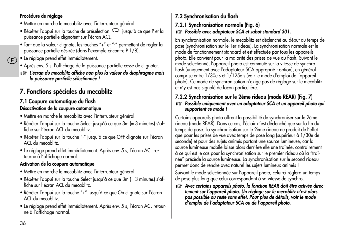 Metz Mecablitz 44 MZ-2 User Manual | Page 36 / 139