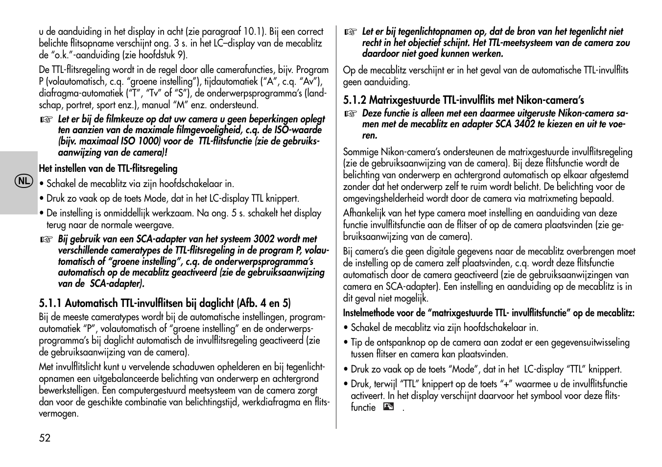 Metz Mecablitz 44 MZ-2 User Manual | Page 52 / 139