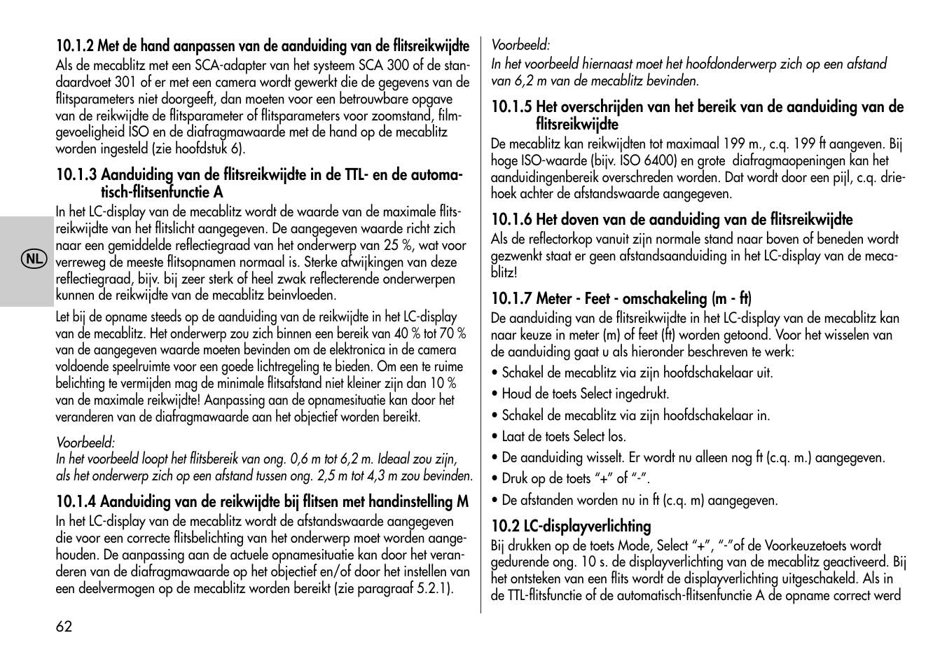 Metz Mecablitz 44 MZ-2 User Manual | Page 62 / 139