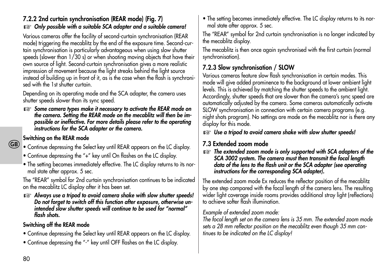 Metz Mecablitz 44 MZ-2 User Manual | Page 80 / 139