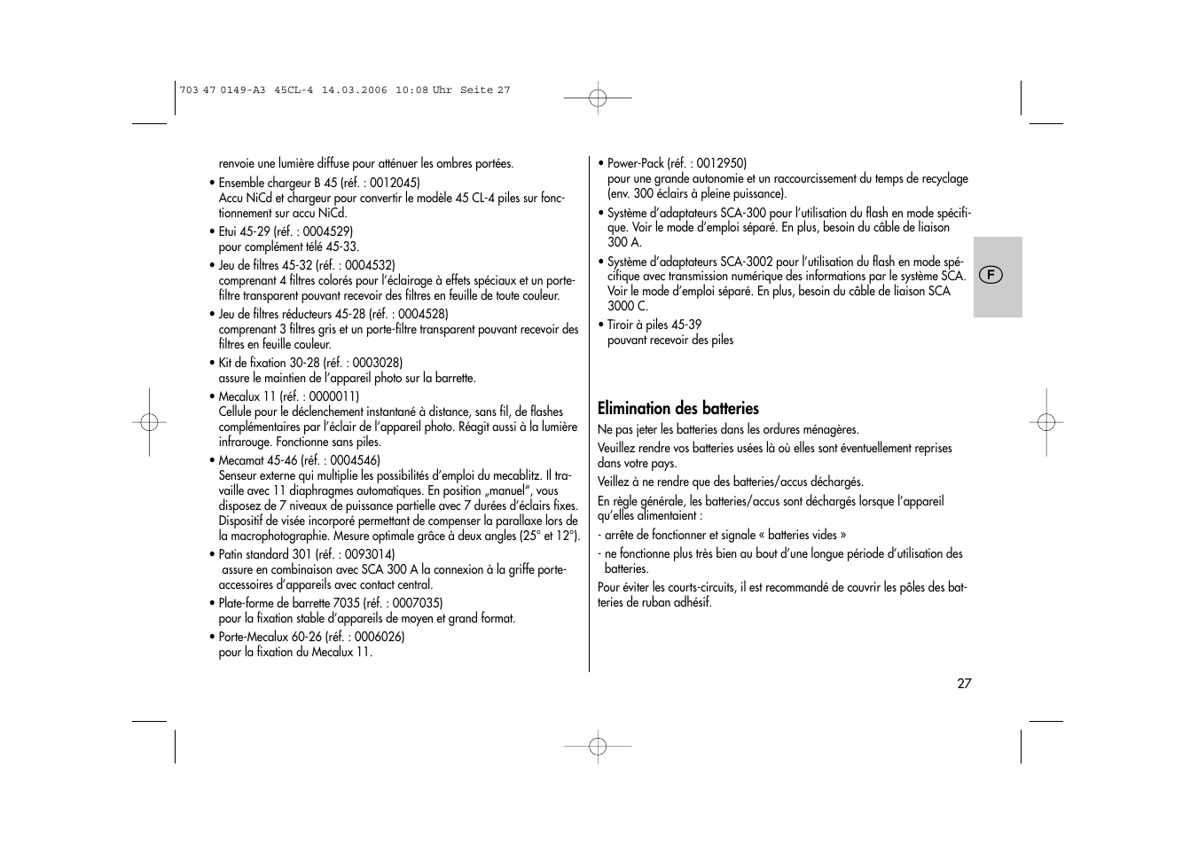 Metz Mecablitz 45 CL-4 User Manual | Page 27 / 84