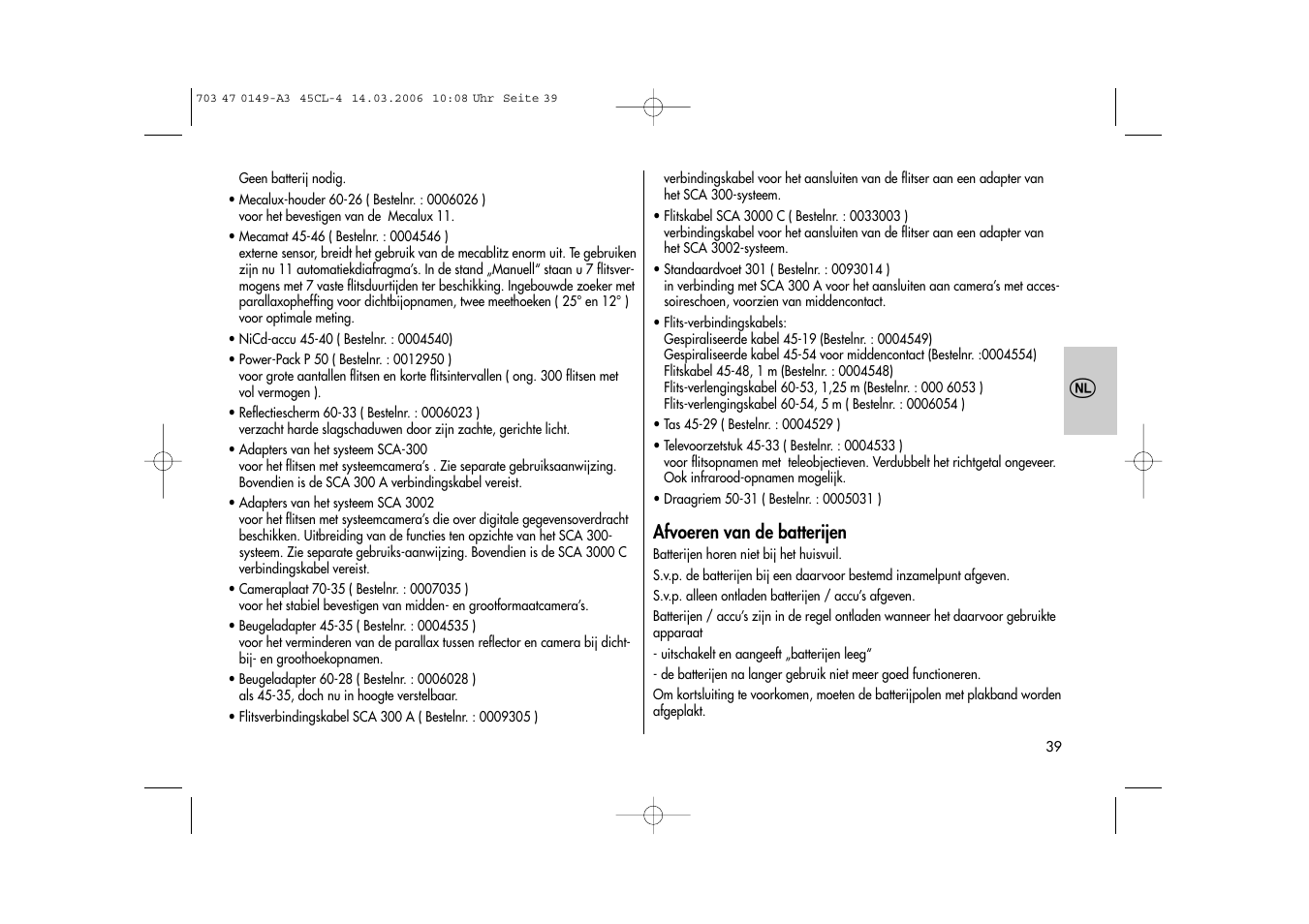 Metz Mecablitz 45 CL-4 User Manual | Page 39 / 84