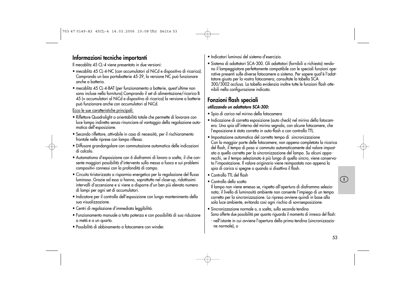 Metz Mecablitz 45 CL-4 User Manual | Page 53 / 84