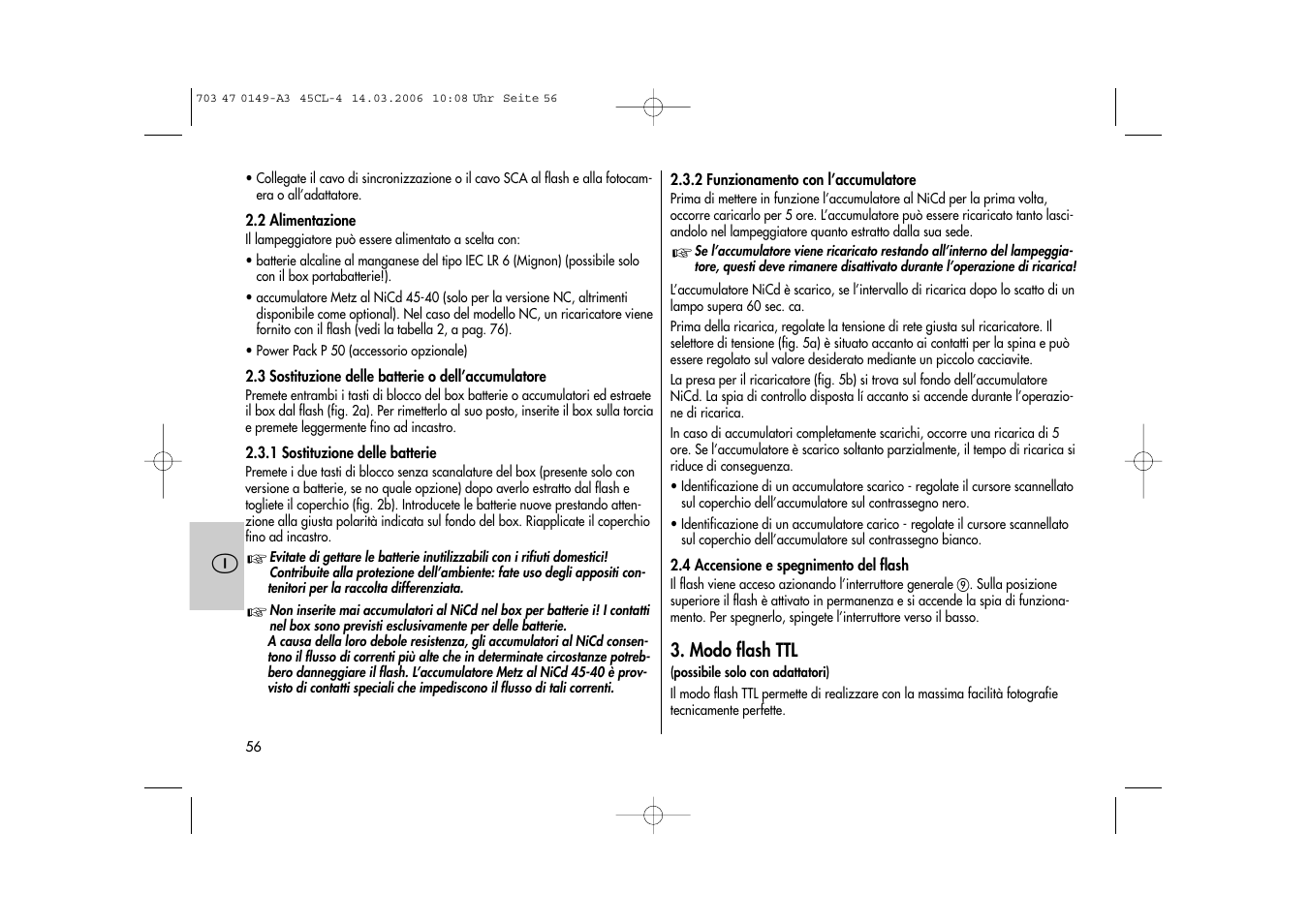Metz Mecablitz 45 CL-4 User Manual | Page 56 / 84