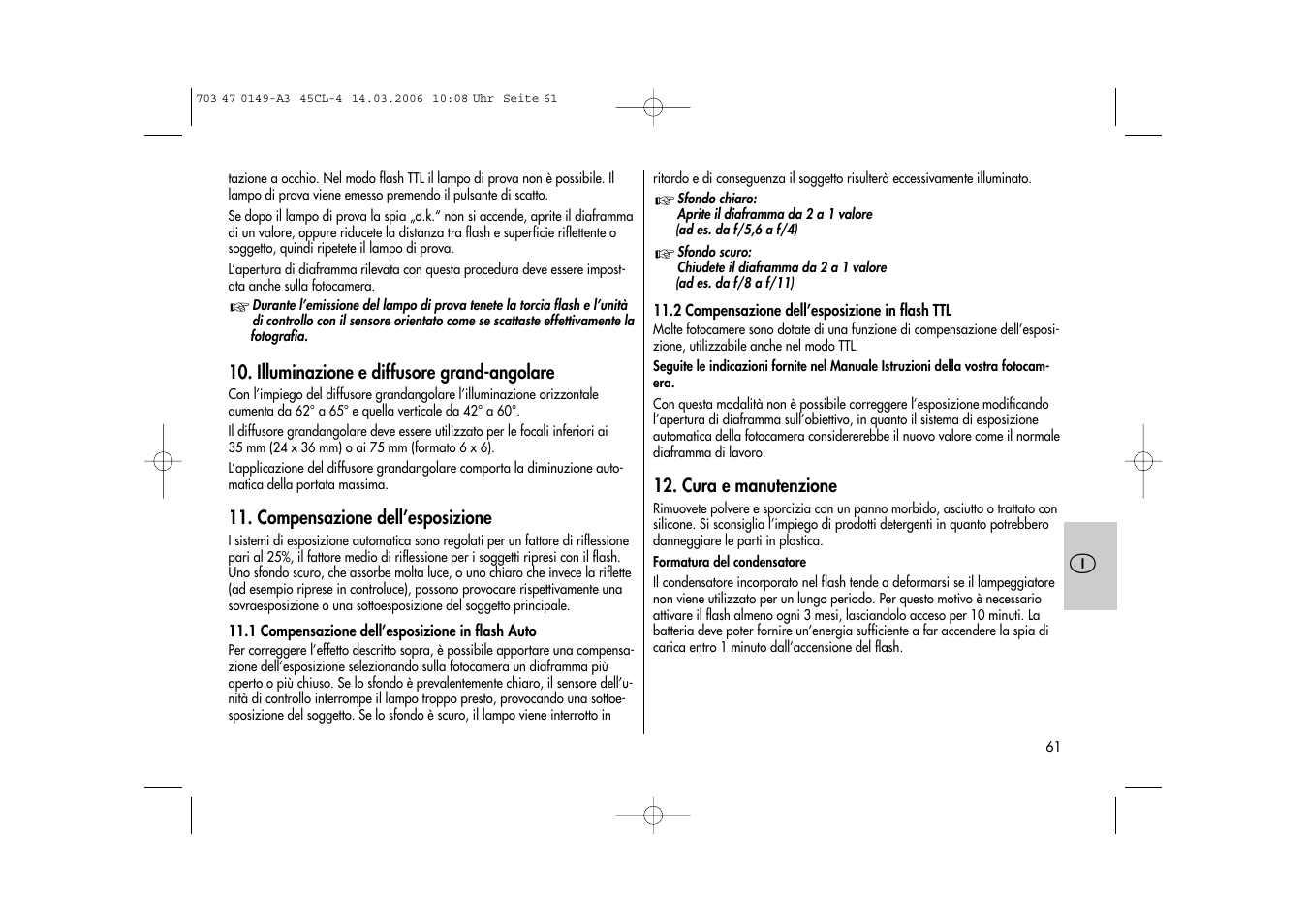 Metz Mecablitz 45 CL-4 User Manual | Page 61 / 84