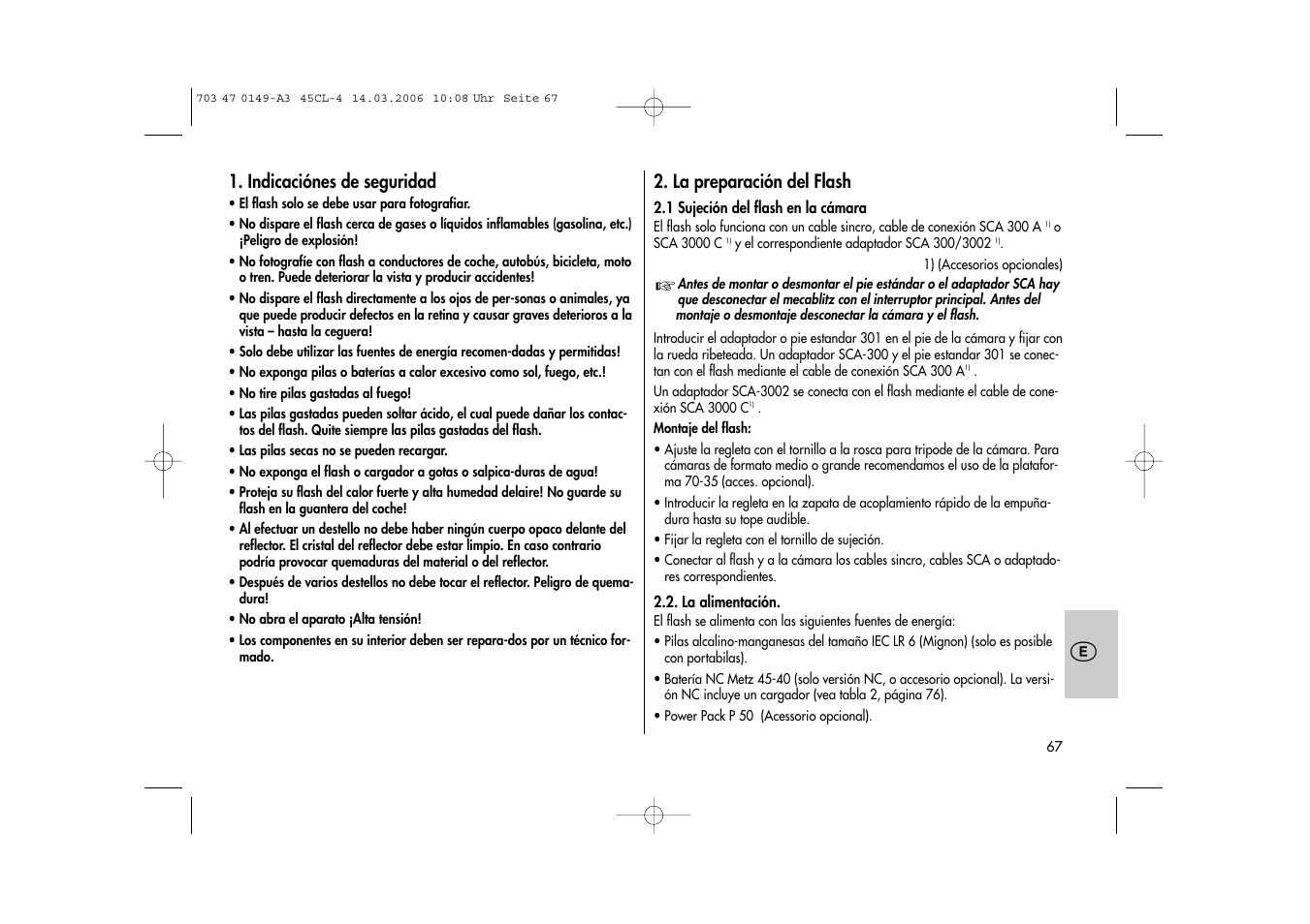 Metz Mecablitz 45 CL-4 User Manual | Page 67 / 84