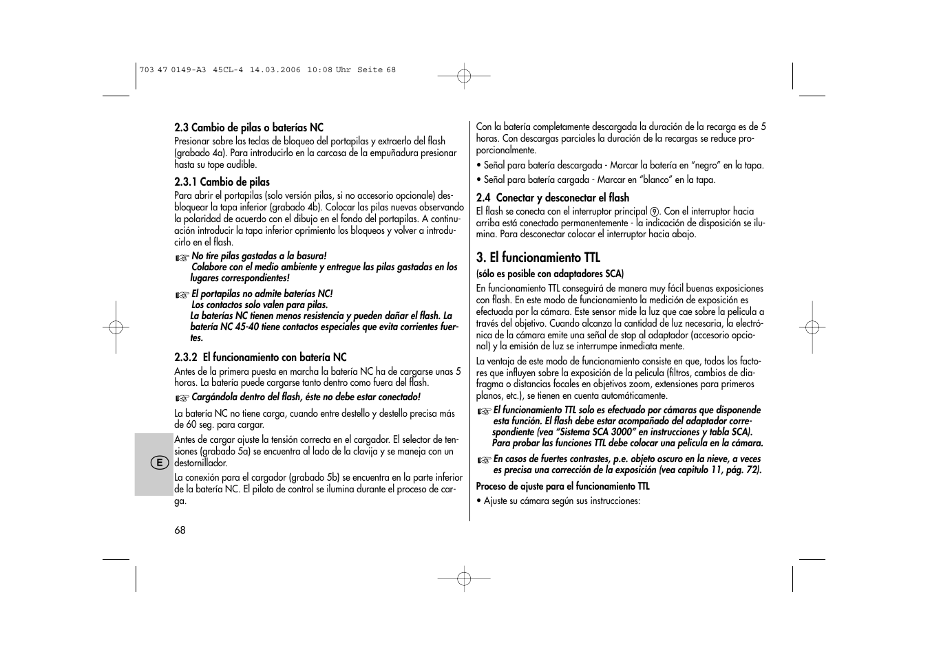 Metz Mecablitz 45 CL-4 User Manual | Page 68 / 84