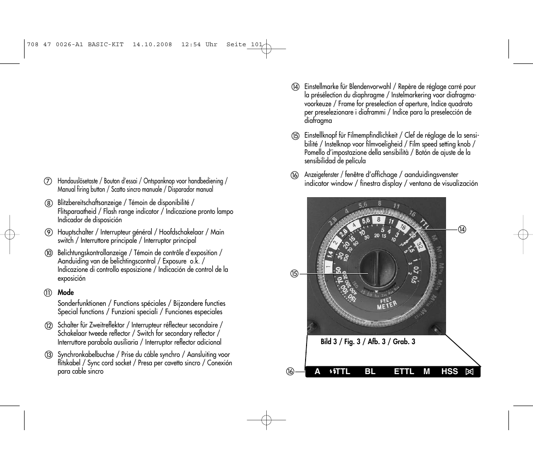 Metz MECABLITZ 45 CL-4 digital BASIC_KIT User Manual | Page 101 / 104