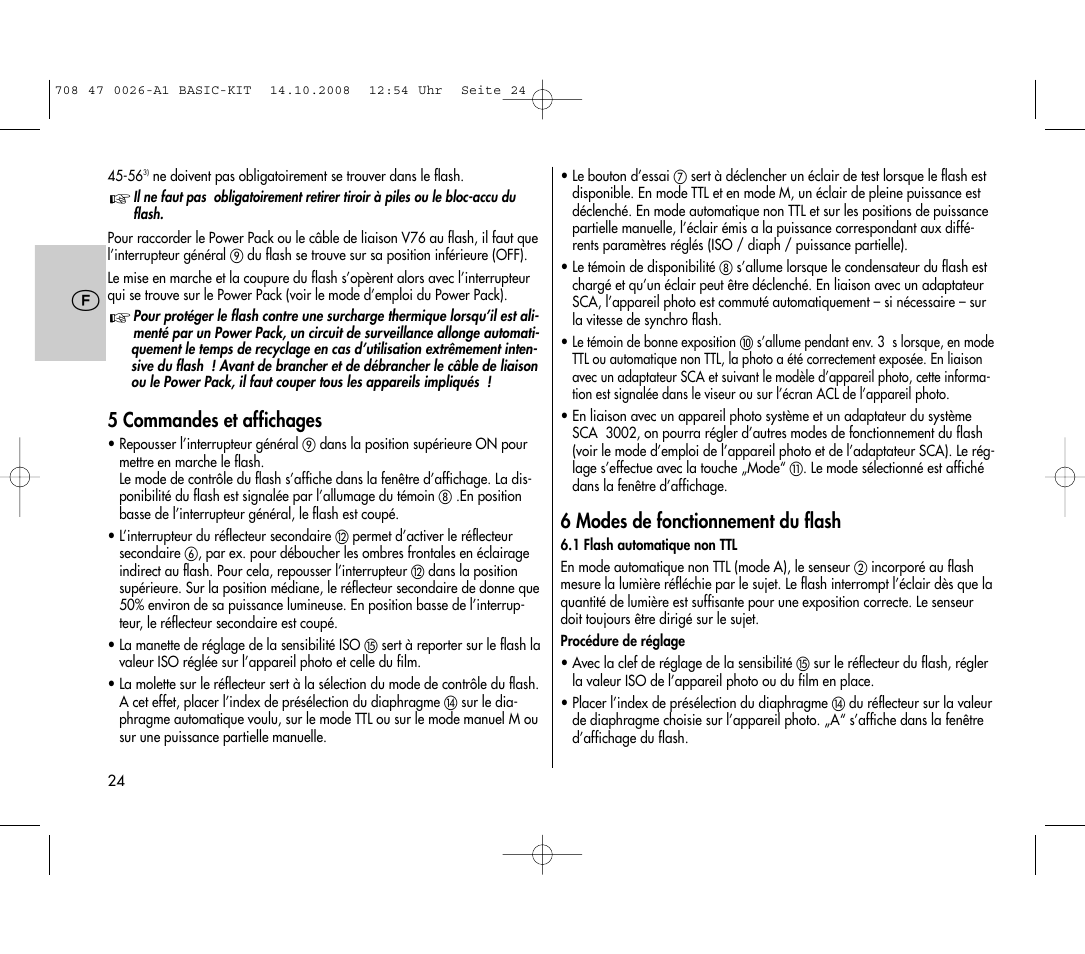 Metz MECABLITZ 45 CL-4 digital BASIC_KIT User Manual | Page 24 / 104