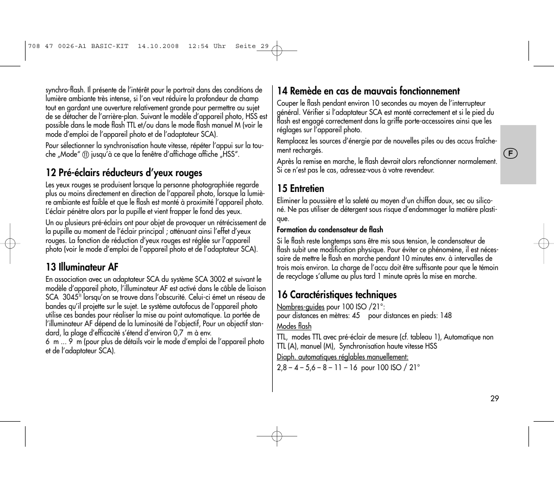 Metz MECABLITZ 45 CL-4 digital BASIC_KIT User Manual | Page 29 / 104