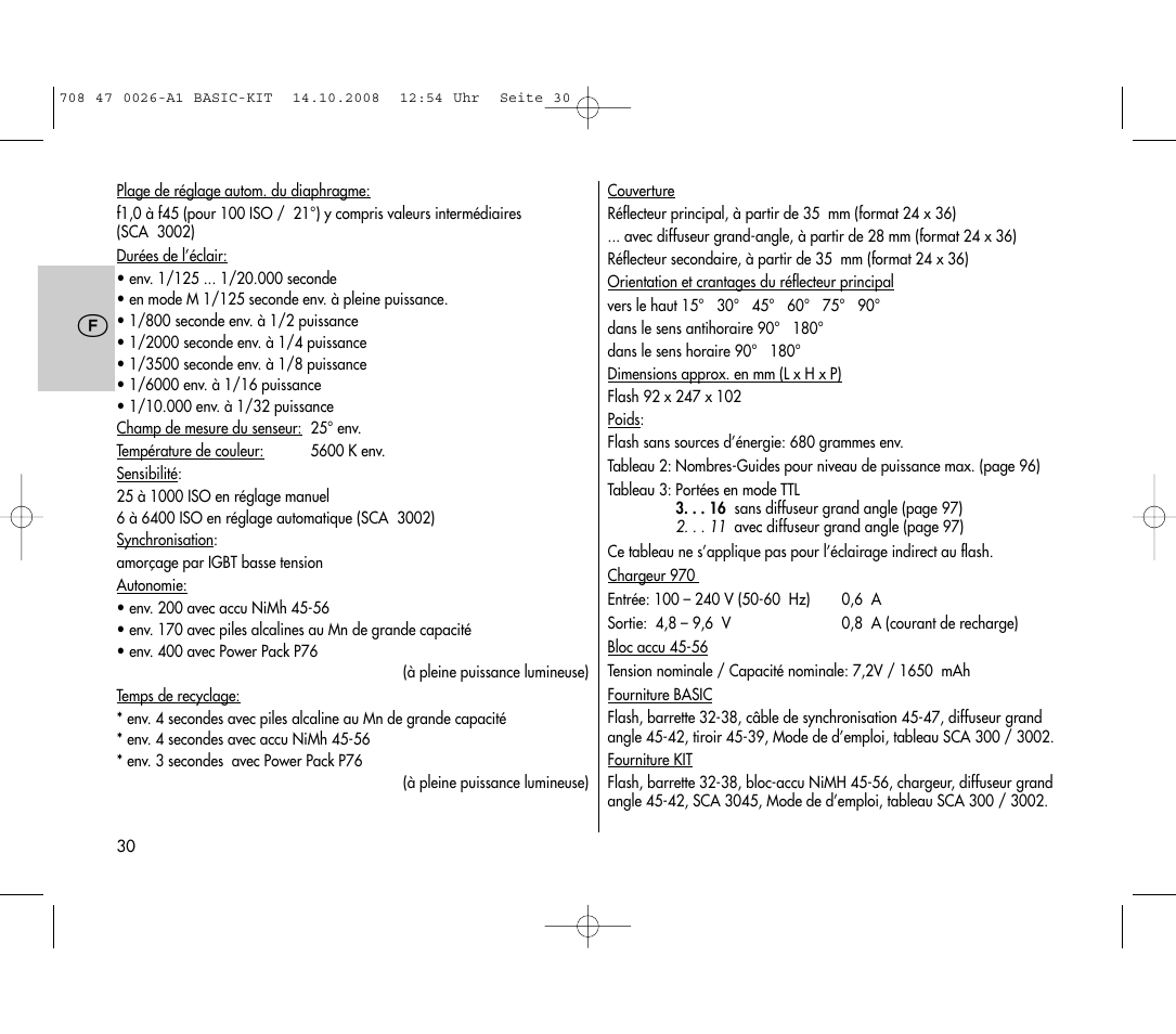 Metz MECABLITZ 45 CL-4 digital BASIC_KIT User Manual | Page 30 / 104