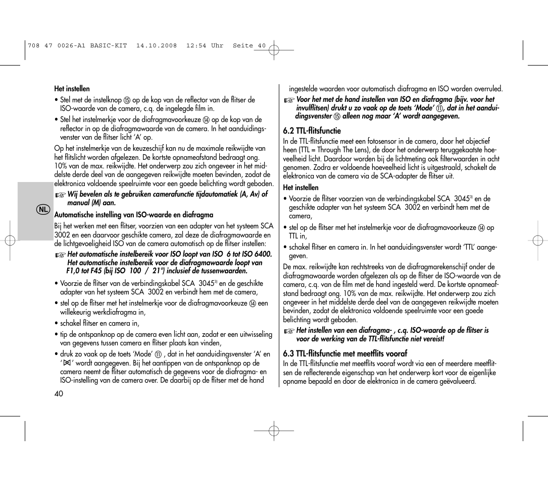 Metz MECABLITZ 45 CL-4 digital BASIC_KIT User Manual | Page 40 / 104